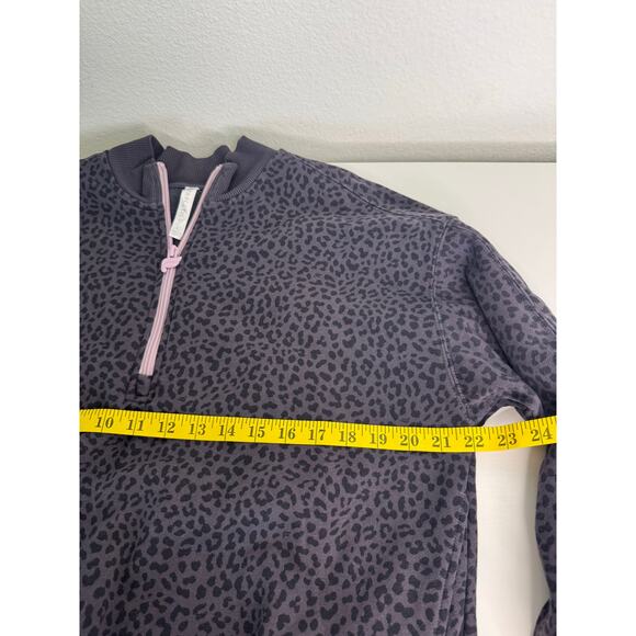 Fabletics Womens Pullover Sweatshirt Cheetah Print Animal Size Large - Picture 3 of 8